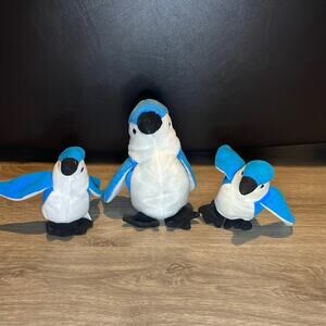 Rocket & 2 Teenie Rocket TY Beanie Babies NO ear tags